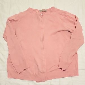 Pink button down cardigan